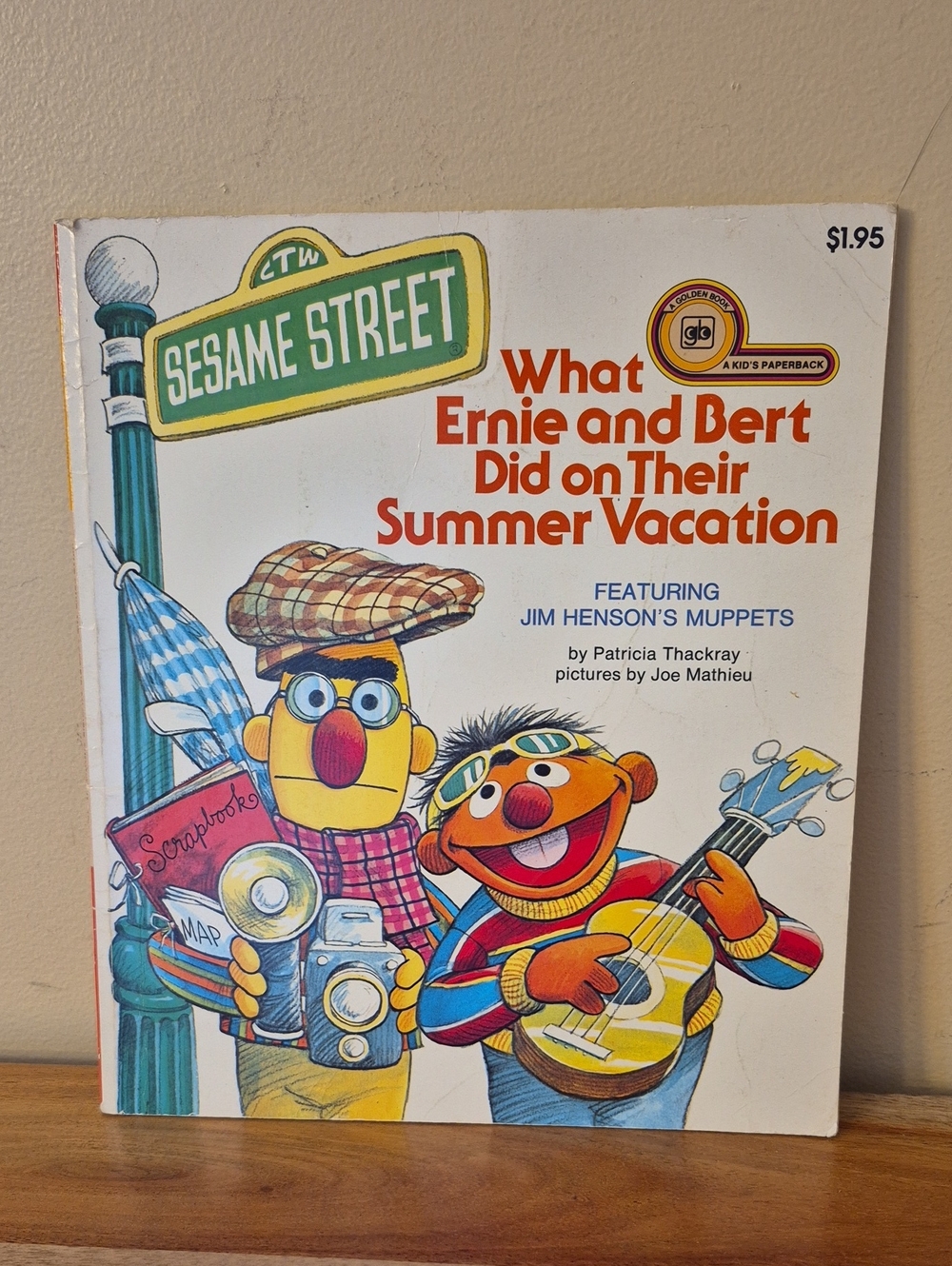 Vintage 1977 Sesame Street What Ernie and Bert Did on Their Summer Vacation Book